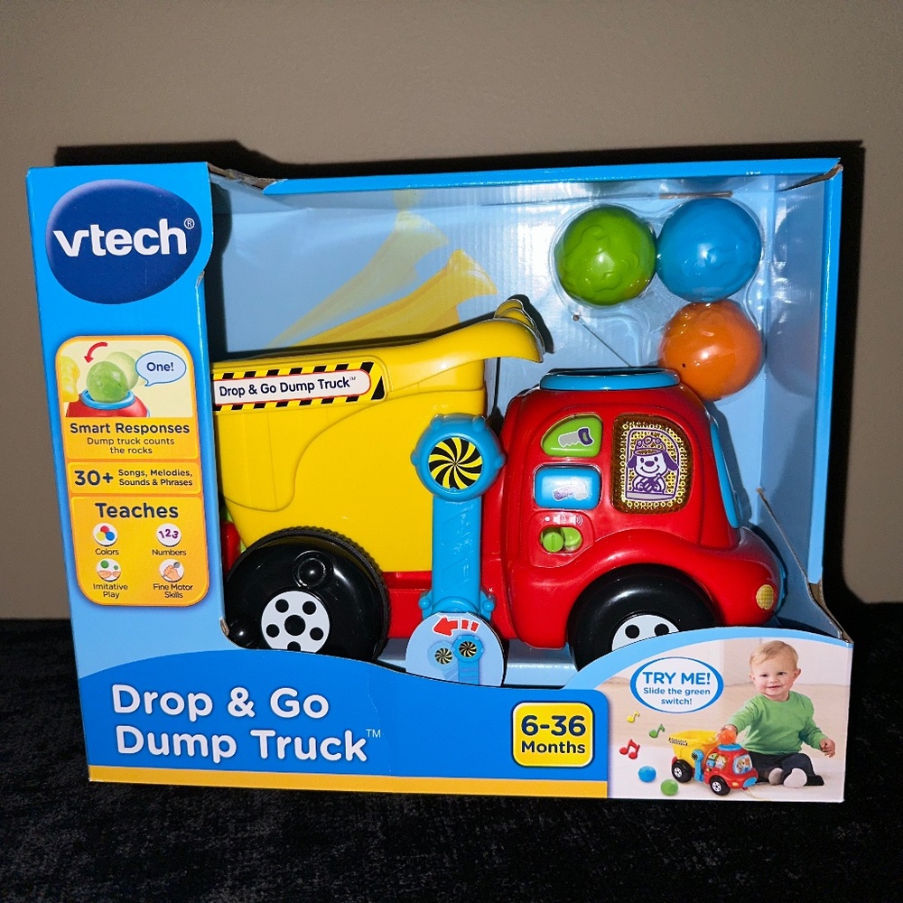 VTech~Drop & Go Dump Truck~6-36 Months- Brand New